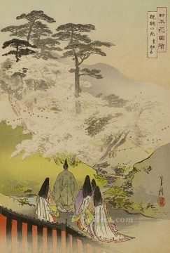  gekko art painting - nihon hana zue 1896 5 Ogata Gekko Ukiyo e